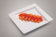 Salmon sashimi with salmon roe